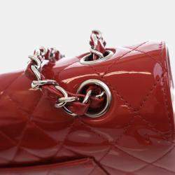 Pre Owned Chanel Medium Patent Classic Double Flap Bag
