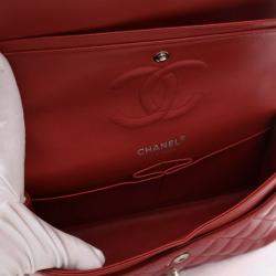 Pre Owned Chanel Medium Patent Classic Double Flap Bag