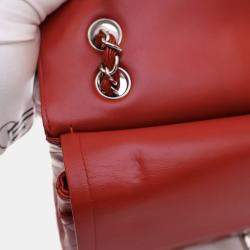 Pre Owned Chanel Medium Patent Classic Double Flap Bag