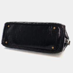 Pre Owned Chanel Glazed Crackled Black Calfskin Reissue Tote