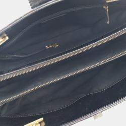 Pre Owned Chanel Glazed Crackled Black Calfskin Reissue Tote
