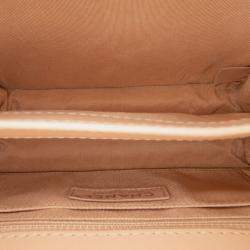 Pre Owned Braided Chic Flap Small Calfskin Leather Shoulder Bag