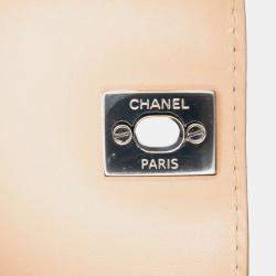 Pre Owned Braided Chic Flap Small Calfskin Leather Shoulder Bag