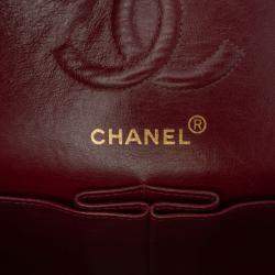 Pre Owned Chanel Black Small Classic Lambskin Double Flap