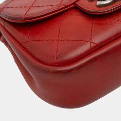 Pre Owned Chanel Paris Dallas Wild Stitch Flap Goatskin Leather Shoulder Bag