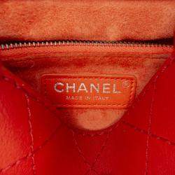 Pre Owned Chanel Paris Dallas Wild Stitch Flap Goatskin Leather Shoulder Bag