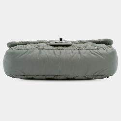 Pre Owned Chanel Paris-Byzance Bubble Accordion Flap Nylon Tweed Shoulder Bag