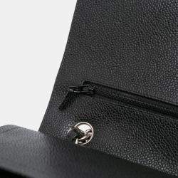 Pre Owned Chanel Black Jumbo Classic Caviar Double Flap
