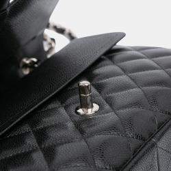 Pre Owned Chanel Black Jumbo Classic Caviar Double Flap