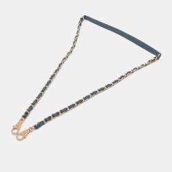 Pre Owned Chanel Blue Medium Quilted Caviar Coco Top Handle Bag