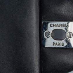Pre Owned Chanel Black Mini Square Classic Patent Single Flap