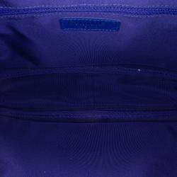 Pre Owned Chanel Black Blue Small Canvas La Pausa Bay Camera Bag