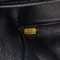 Pre Owned Chanel Black Mini Square Classic Patent Single Flap