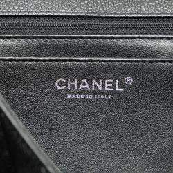 Pre Owned Chanel Black Maxi Classic Caviar Single Flap