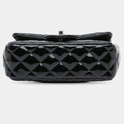 Pre Owned Chanel Black Mini Rectangular Classic Patent Single Flap