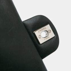 Pre Owned Chanel Black Mini Square Classic Patent Single Flap