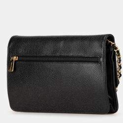 Pre Owned Chanel Black CC Caviar Wallet on Chain