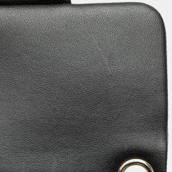 Pre Owned Chanel Black Mini Square Lambskin Resin Crystal Monacoco Flap