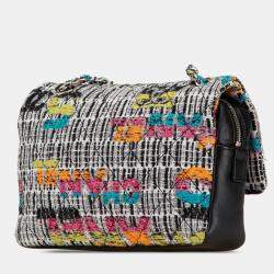 Pre Owned Chanel Multicolor Quilted Tweed Fantasy Easy Flap