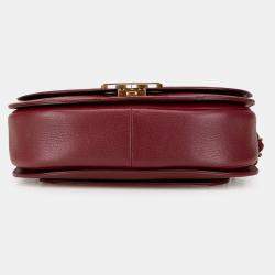 Pre Owned Chanel Red Medium Calfskin Coco Curve Flap