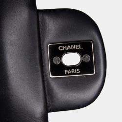 Pre Owned Chanel Black Mini Square Classic Patent Single Flap