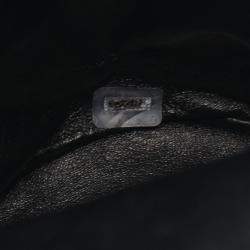 Pre Owned Chanel Matelasse Backpack Bag In Lambskin Leather  Black