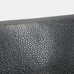 Pre Owned Chanel Backpack Coco Mark Caviar Skin Black