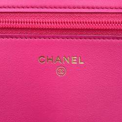 Pre Owned Chanel Chain Wallet Boy Chevron Coco Mark V Stitch