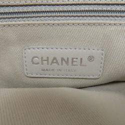 Pre Owned Chanel Matelasse Black Leather Tote