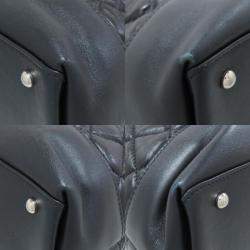 Pre Owned Chanel Matelasse Black Leather Tote