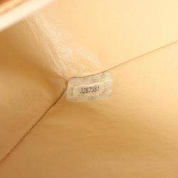 Pre Owned Chanel Matelasse Diana Beige Lambskin Leather Flap Shoulder Bag