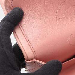 Pre Owned حقيبة كتف شانيل ماتالاسي جلد وردي رفرف مزدوج 2.55