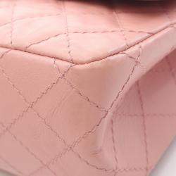 Pre Owned حقيبة كتف شانيل ماتالاسي جلد وردي رفرف مزدوج 2.55