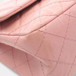 Pre Owned حقيبة كتف شانيل ماتالاسي جلد وردي رفرف مزدوج 2.55