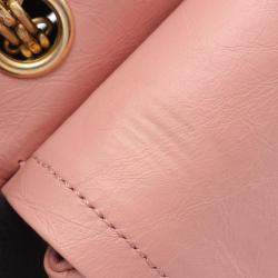 Pre Owned حقيبة كتف شانيل ماتالاسي جلد وردي رفرف مزدوج 2.55