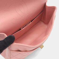 Pre Owned حقيبة كتف شانيل ماتالاسي جلد وردي رفرف مزدوج 2.55