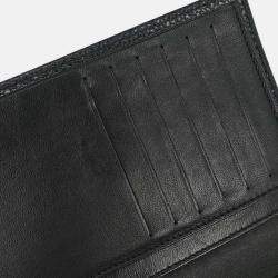 Pre Owned Chanel Black Calfskin Trifold Wallet