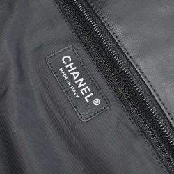 Pre Owned Chanel Black Leather Paris-Biarritz GM Tote Handbag