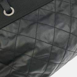 Pre Owned Chanel Black Leather Paris-Biarritz GM Tote Handbag