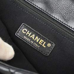 Pre Owned Chanel Black Calfskin Luxury Line Chain Me Shoulder Bag