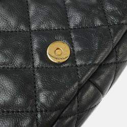 Pre Owned Chanel Black Calfskin Luxury Line Chain Me Shoulder Bag