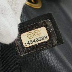 Pre Owned Chanel Black Calfskin Luxury Line Chain Me Shoulder Bag