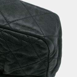 Pre Owned Chanel Black Quilted Calfskin Chic Quilt Flap