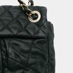 Pre Owned Chanel Black Quilted Calfskin Chic Quilt Flap