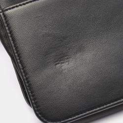 مملوكة مسبقًا حقيبة شانيل بوي جلد أسود كروس بودي