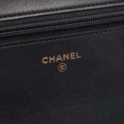 مملوكة مسبقًا حقيبة شانيل بوي جلد أسود كروس بودي