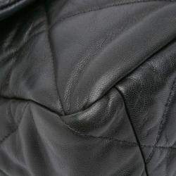 Pre Owned Chanel Black Large Lambskin 19 Flap