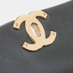 Pre Owned Chanel Black Large Lambskin 19 Flap