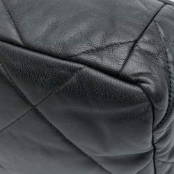 Pre Owned Chanel Black Medium Lambskin 19 Flap