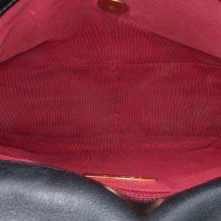 Pre Owned Chanel Black Medium Lambskin 19 Flap